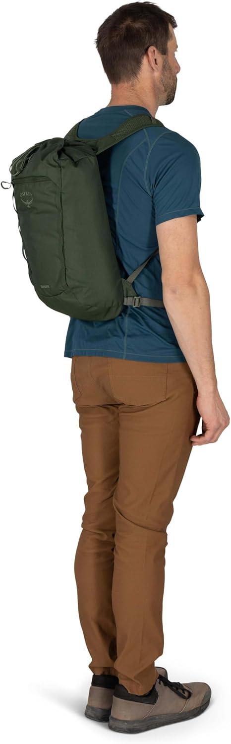 imageOsprey Daylite Cinch Backpack Lightweight Travel Bag for Hikes Festivals and Everyday Fuzzy Window PrintTorrent BlueKazuma PrintMagma Brown