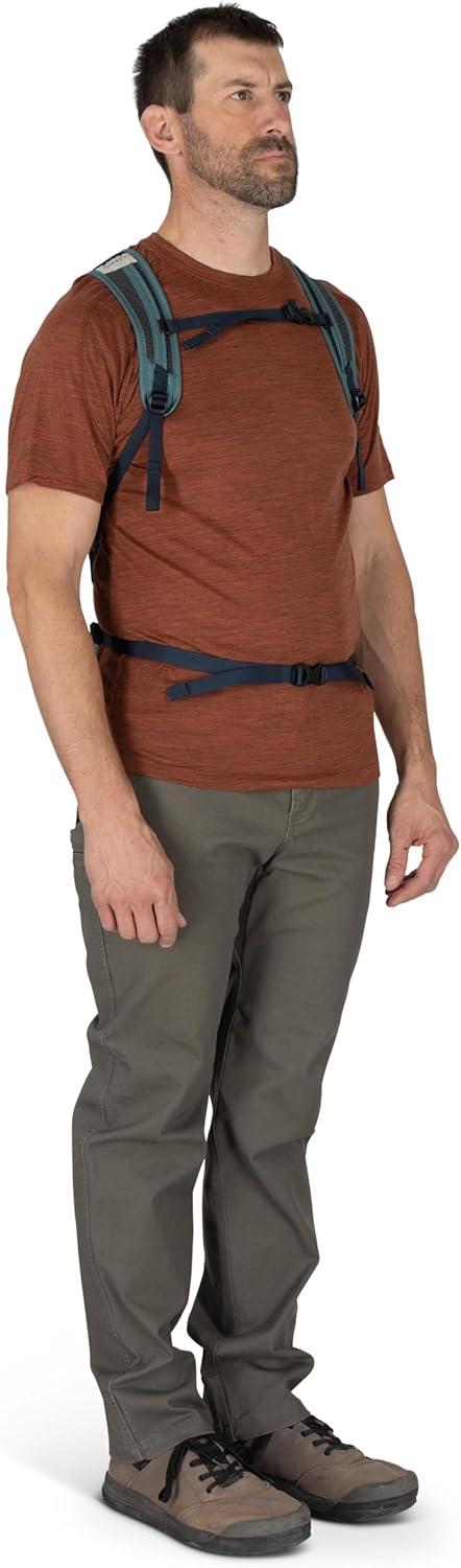 imageOsprey Daylite Cinch Backpack Lightweight Travel Bag for Hikes Festivals and Everyday Fuzzy Window PrintTorrent BlueMoody Burgundy