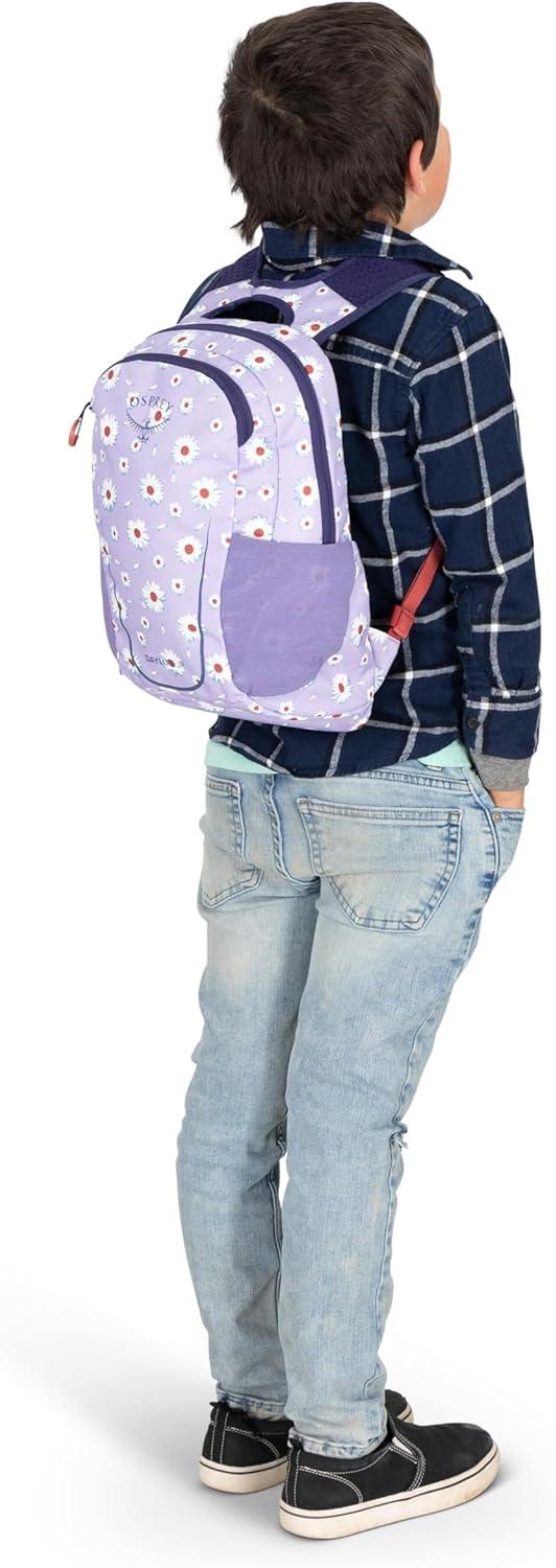 imageOsprey Daylite Jr Kids Commuter Backpack Everyday Hiking Backpack for Boys and Girls Lightweight Travel Bag Frost MoonDaisy PrintEuphoria Purple