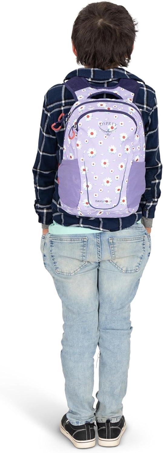 imageOsprey Daylite Jr Kids Commuter Backpack Everyday Hiking Backpack for Boys and Girls Lightweight Travel Bag Frost MoonDaisy PrintEuphoria Purple