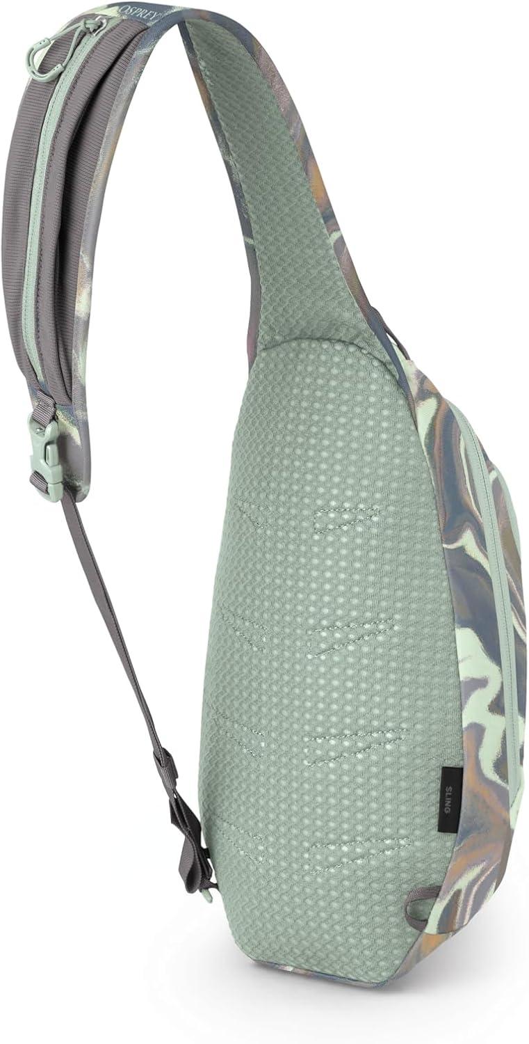 imageOsprey Daylite Shoulder Sling Bag Compact Crossbody Backpack for Everyday Carry Festivals and Lightweight TravelEuphoria Flowing PrintSoundwave Grey