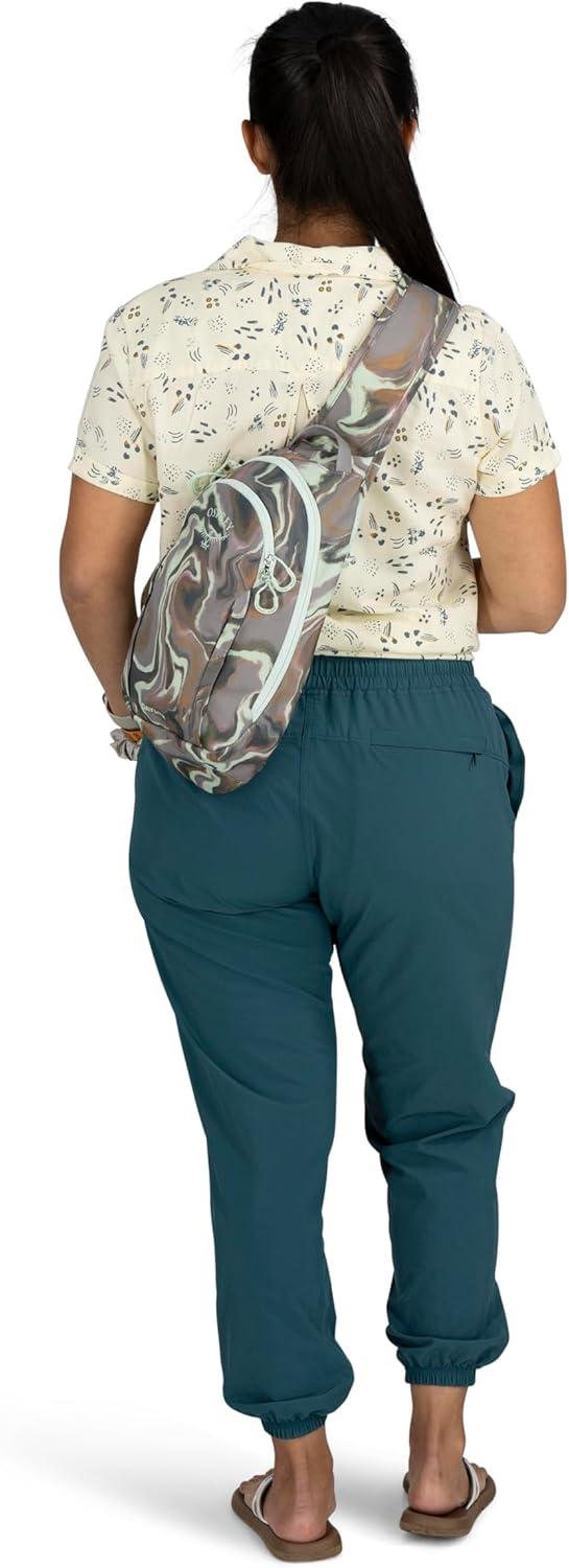 imageOsprey Daylite Shoulder Sling Bag Compact Crossbody Backpack for Everyday Carry Festivals and Lightweight TravelEuphoria Flowing PrintSoundwave Grey