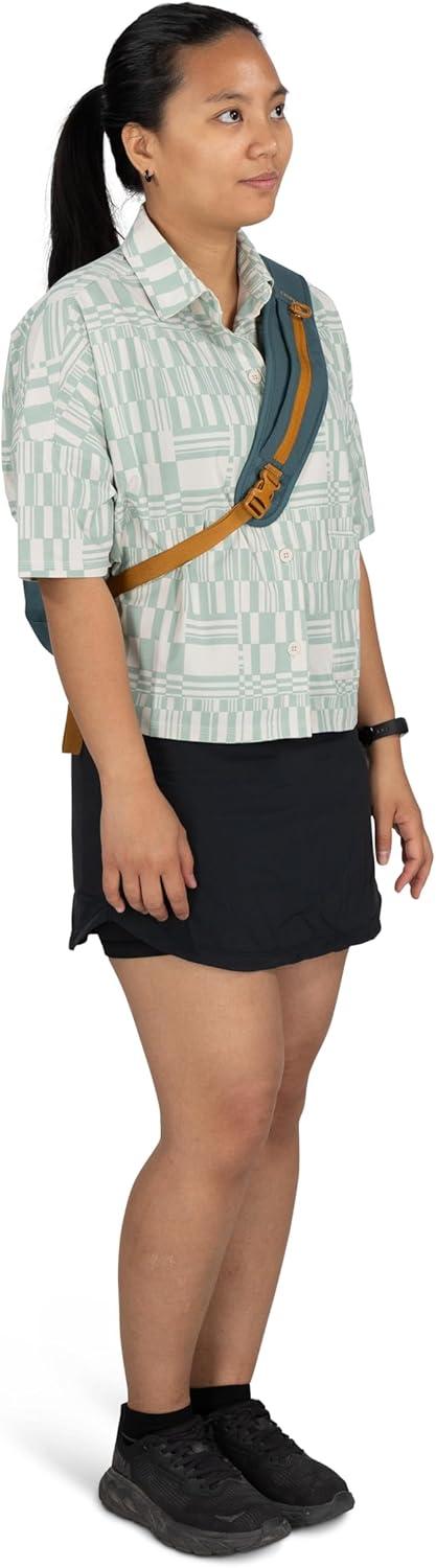 imageOsprey Daylite Shoulder Sling Bag Compact Crossbody Backpack for Everyday Carry Festivals and Lightweight TravelIris Pink