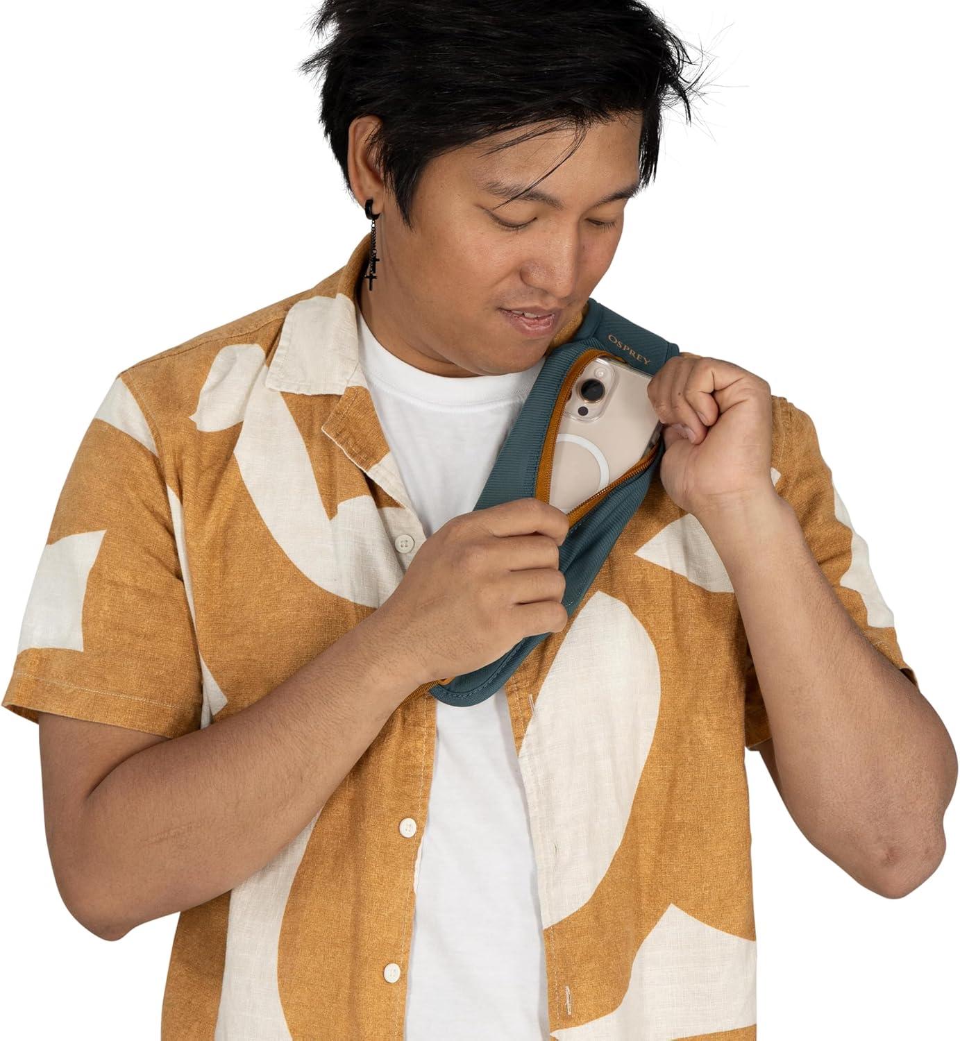 imageOsprey Daylite Shoulder Sling Bag Compact Crossbody Backpack for Everyday Carry Festivals and Lightweight TravelPorcelain Orange