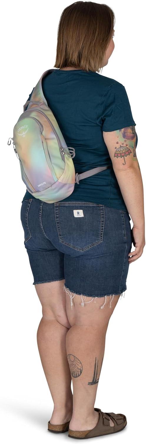 imageOsprey Daylite Shoulder Sling Bag Compact Crossbody Backpack for Everyday Carry Festivals and Lightweight TravelRainbow Vibes