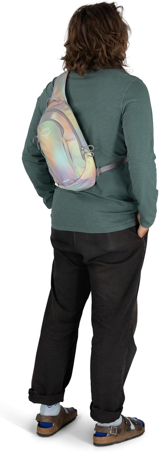 imageOsprey Daylite Shoulder Sling Bag Compact Crossbody Backpack for Everyday Carry Festivals and Lightweight TravelRainbow Vibes