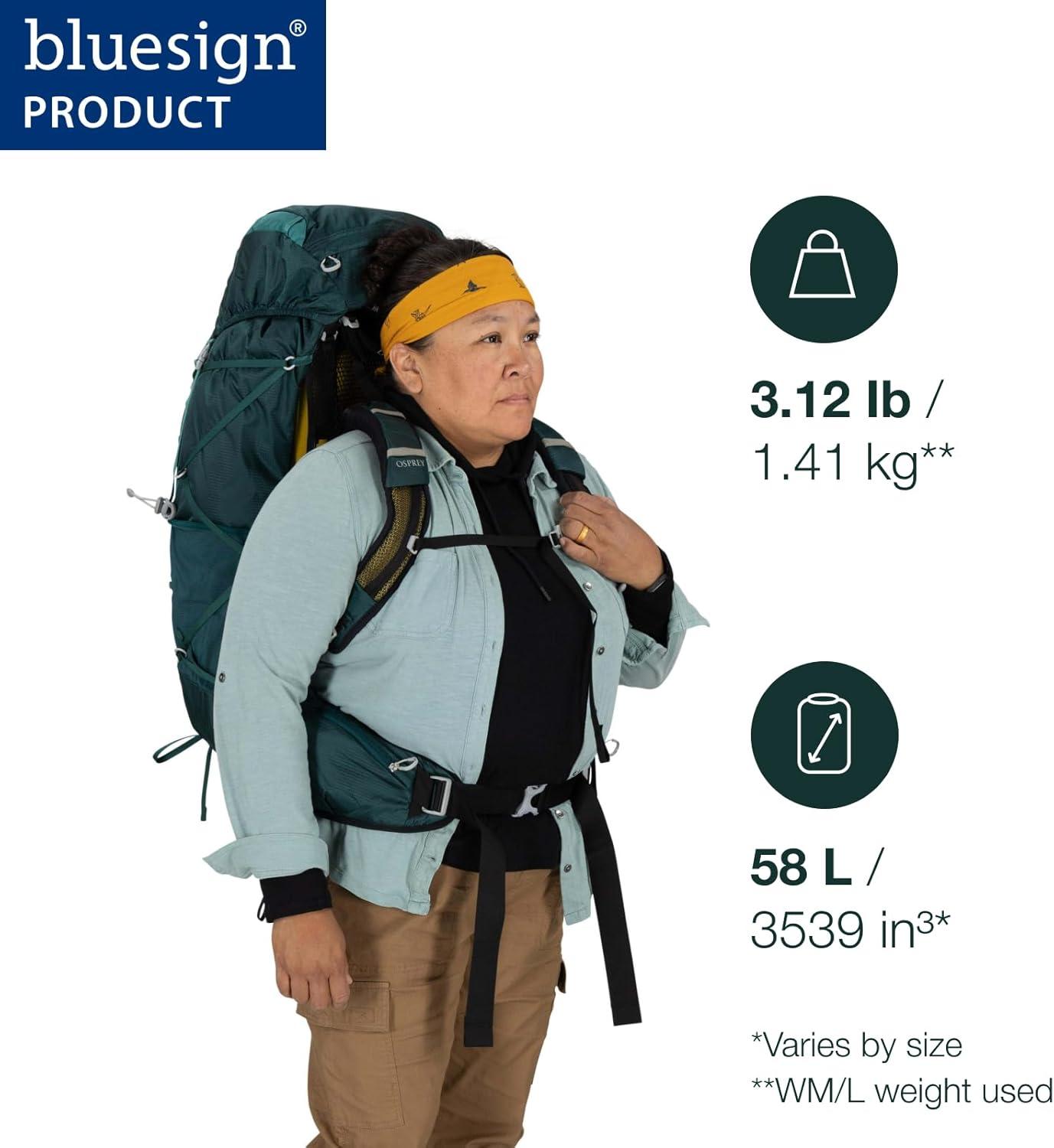imageOsprey Eja 48 Womens Ultralight Backpacking BackpackDeep Teal