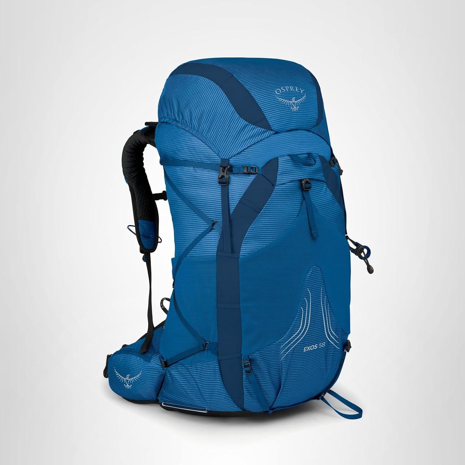 imageOsprey Exos 58 Mens Ultralight Backpacking BackpackBlue Ribbon