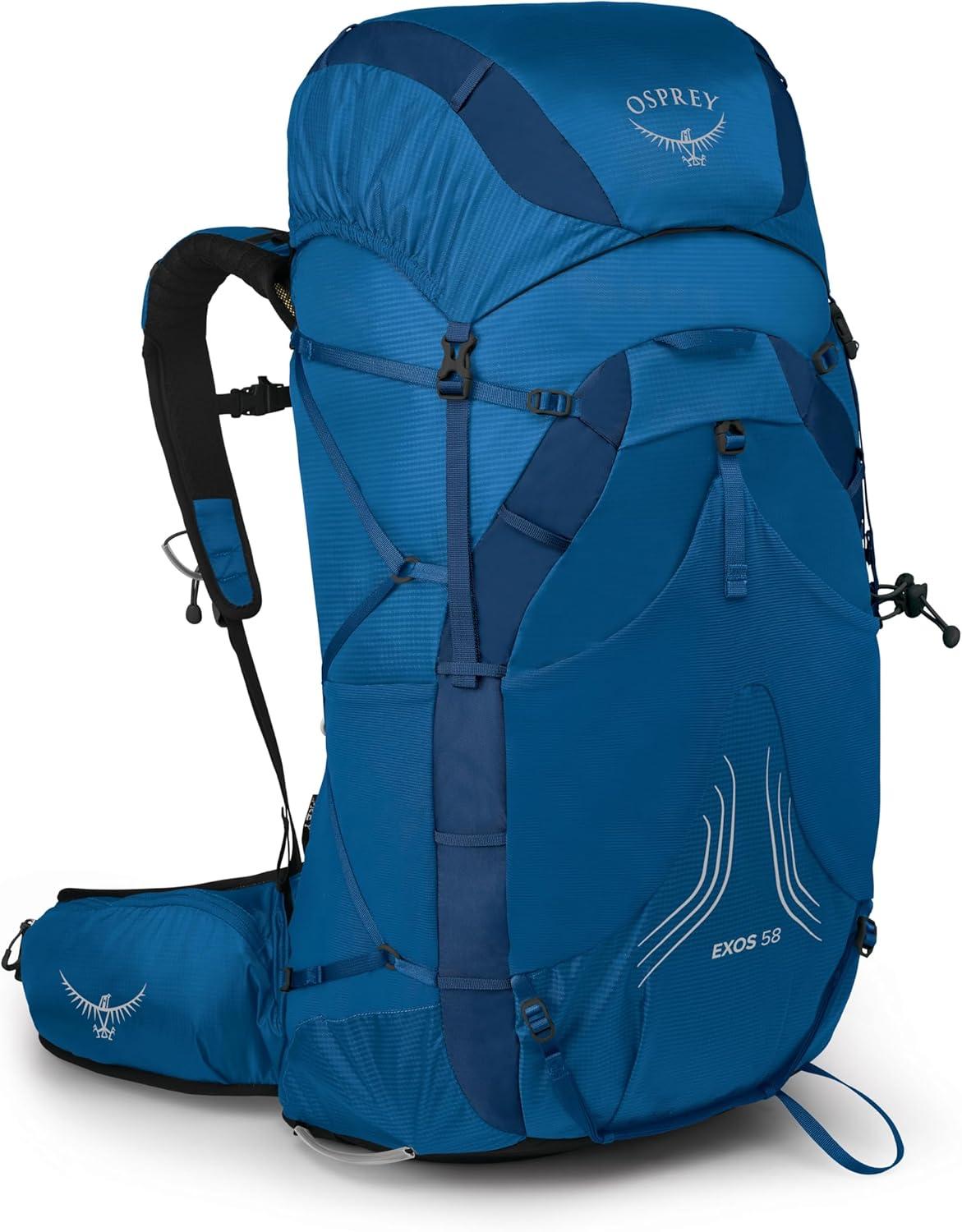 imageOsprey Exos 58 Mens Ultralight Backpacking BackpackBlue Ribbon