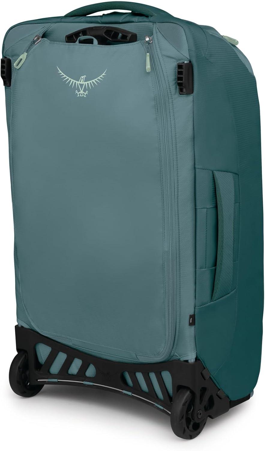 imageOsprey Farpoint Fairview 65L Wheeled Travel Pack Rolling Backpack Travel Bag Luggage with Wheels CascadeTorrent BlueCascade Torrent Blue