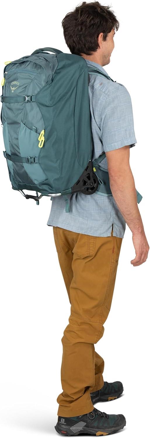 imageOsprey Farpoint Fairview 65L Wheeled Travel Pack Rolling Backpack Travel Bag Luggage with Wheels CascadeTorrent BlueCascade Torrent Blue