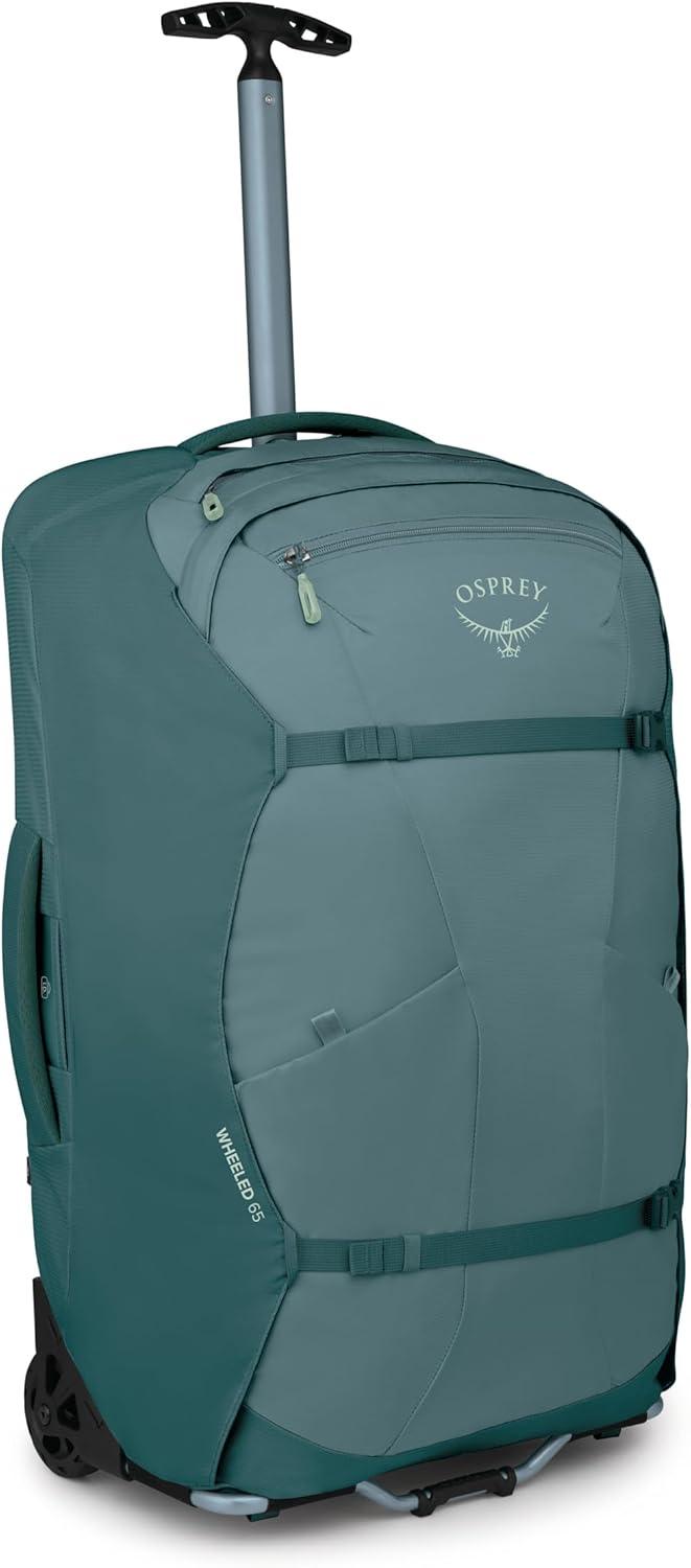 imageOsprey Farpoint Fairview 65L Wheeled Travel Pack Rolling Backpack Travel Bag Luggage with Wheels CascadeTorrent BlueCascade Torrent Blue