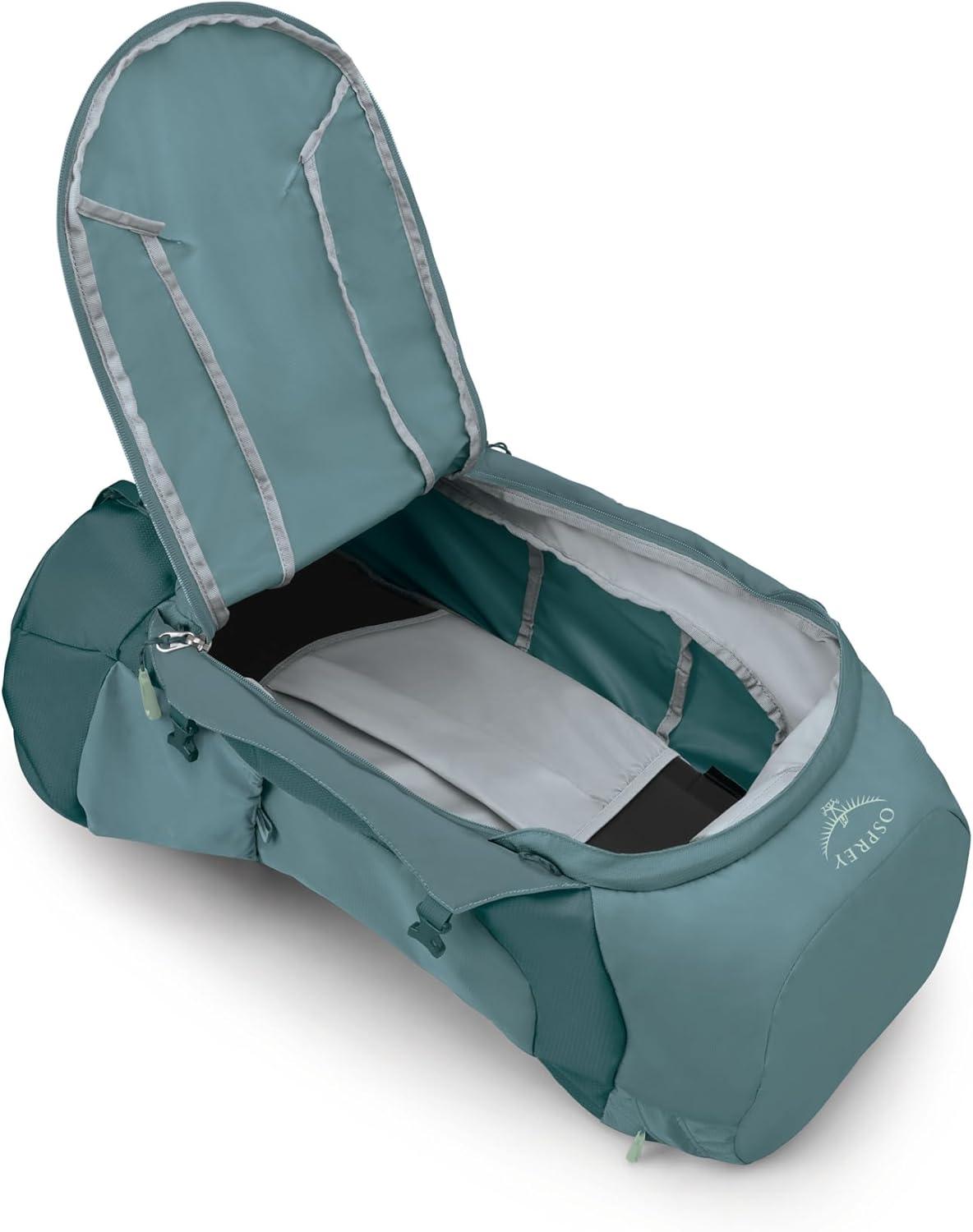 imageOsprey Farpoint Trek 55L Mens Travel Backpack Hybrid Backpacking amp Travel Bag with Internal Organization Cascade BlueTorrent BlueCascade Blue Torrent Blue