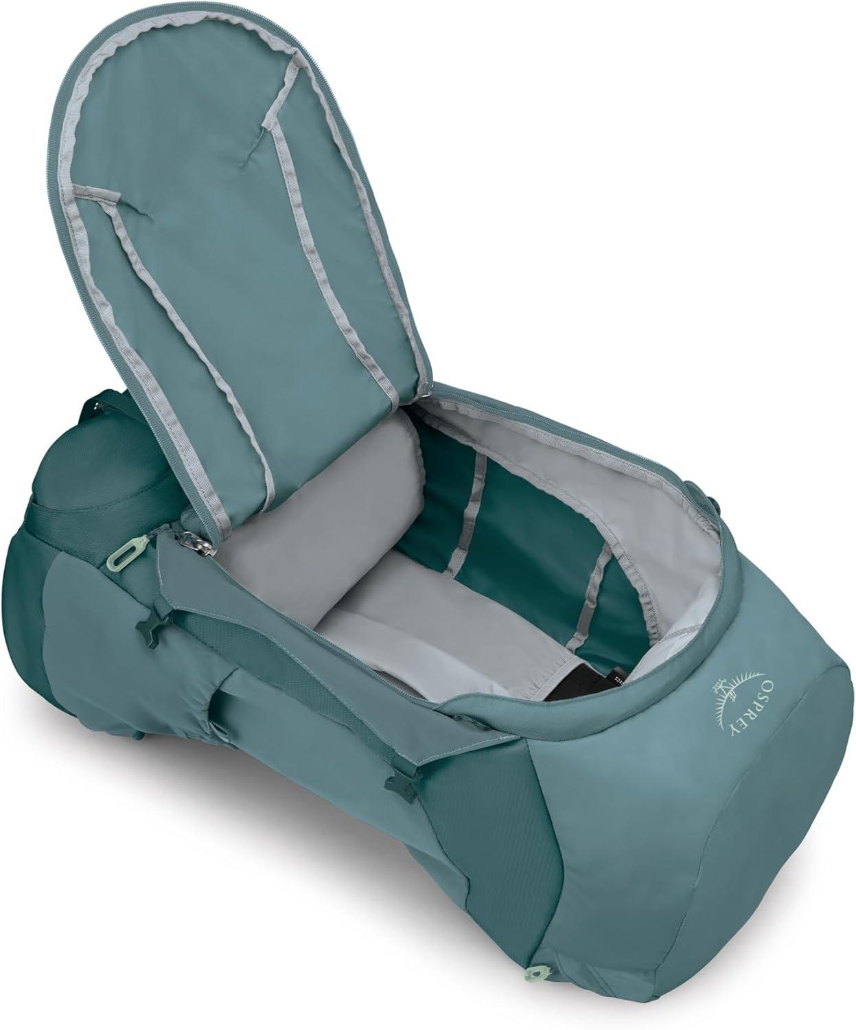 imageOsprey Farpoint Trek 55L Mens Travel Backpack Hybrid Backpacking amp Travel Bag with Internal Organization Cascade BlueTorrent BlueCascade Blue Torrent Blue