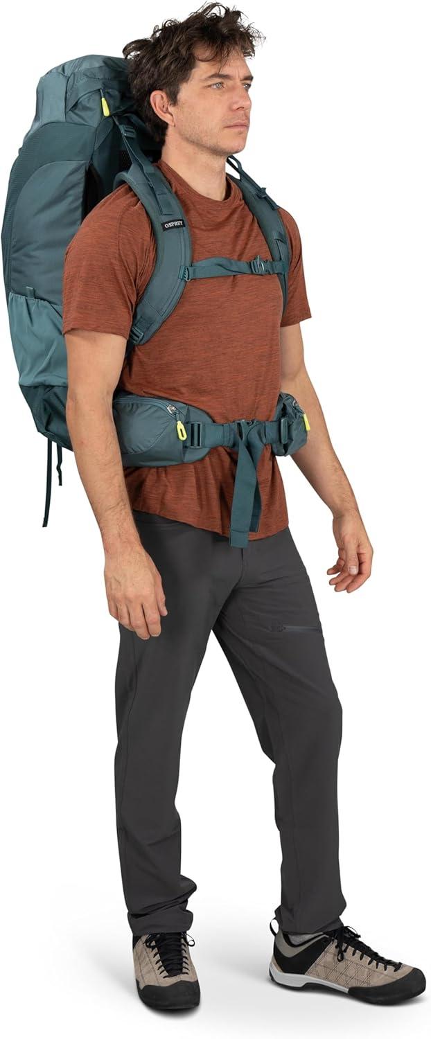 imageOsprey Farpoint Trek 55L Mens Travel Backpack Hybrid Backpacking amp Travel Bag with Internal Organization Cascade BlueTorrent BlueCascade Blue Torrent Blue