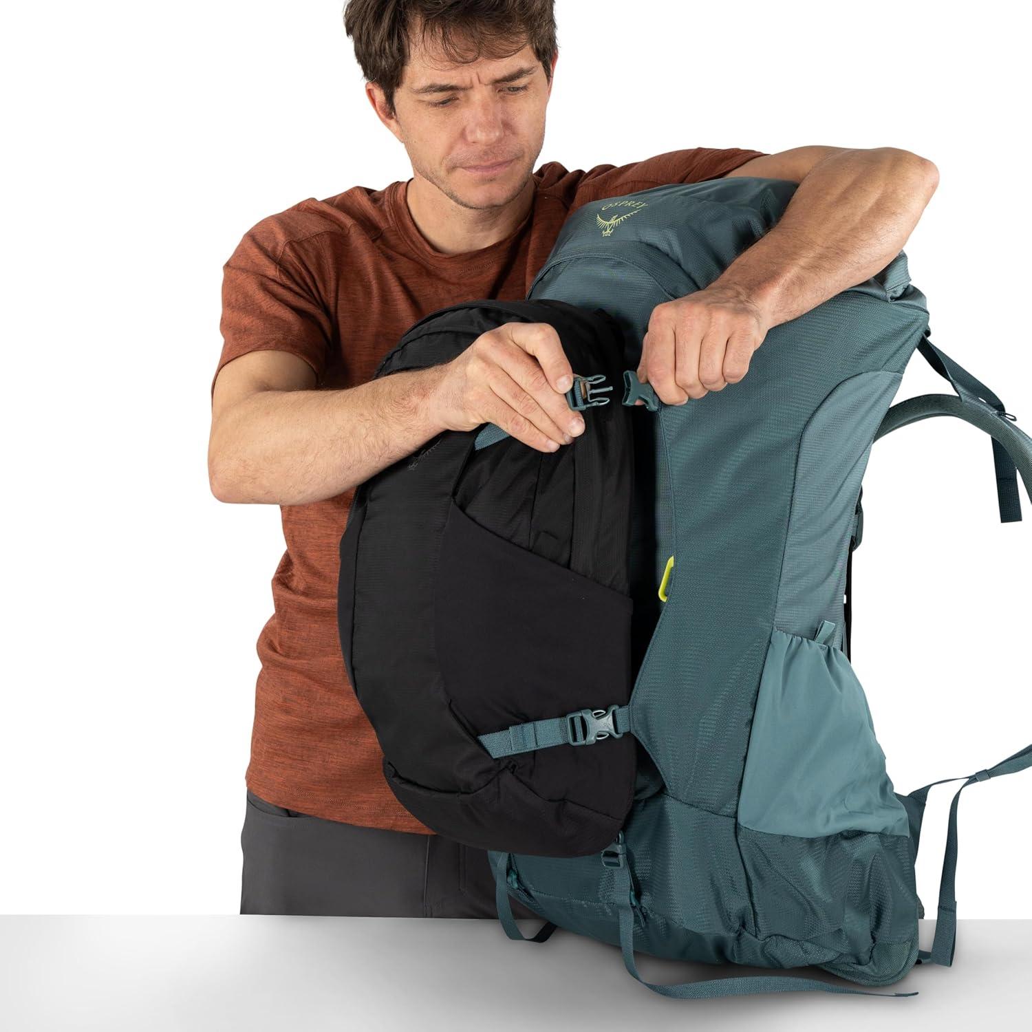 imageOsprey Farpoint Trek 55L Mens Travel Backpack Hybrid Backpacking amp Travel Bag with Internal Organization Cascade BlueTorrent BlueCascade Blue Torrent Blue