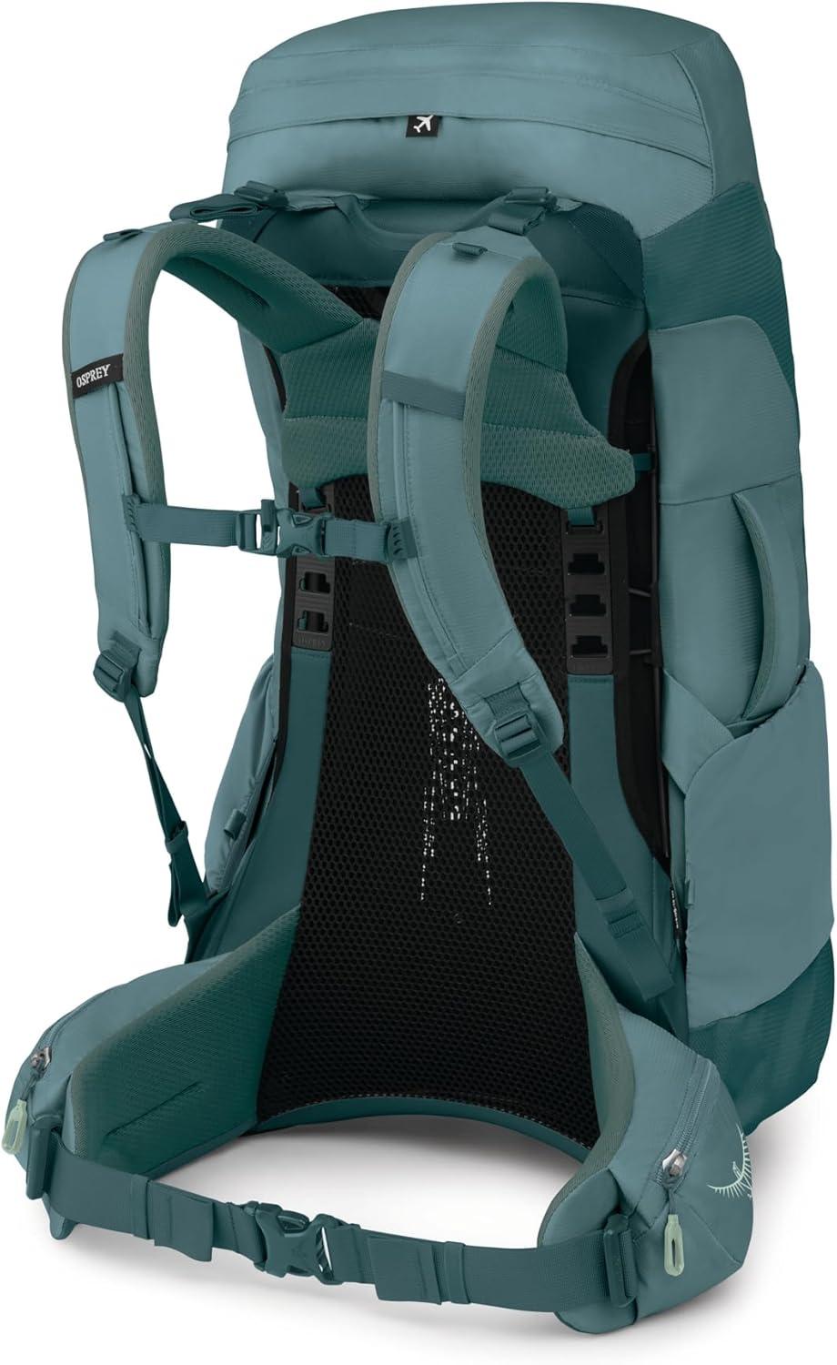 imageOsprey Farpoint Trek 55L Mens Travel Backpack Hybrid Backpacking amp Travel Bag with Internal Organization Cascade BlueTorrent BlueCascade Blue Torrent Blue