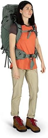 imageOsprey Kyte 38L Womens Backpacking Backpack Serenity Blue Hiking amp Camping Bag with Waterproof Raincover MediumLargeElderberry Purple