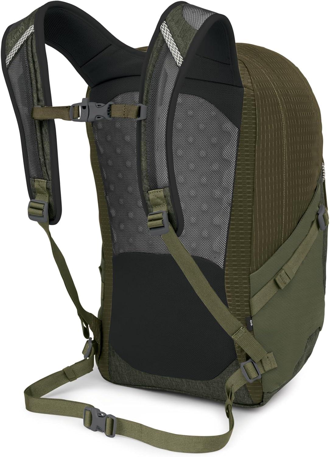imageOsprey Quasar Commuter Backpack Slim Everyday Bag with Laptop Sleeve amp Bottle Pockets for Work amp Schoo Phantom Grey HeatherMoss Greenearl Grey Heather