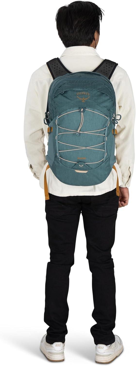 imageOsprey Quasar Commuter Backpack Slim Everyday Bag with Laptop Sleeve amp Bottle Pockets for Work amp Schoo Phantom Grey HeatherTorrent Blue Heather