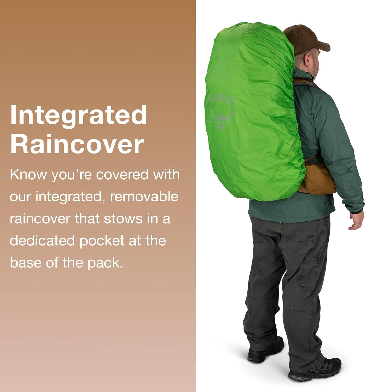 imageOsprey Rook 50L Mens Backpacking Backpack Dark CharcoalSilver LiningDark CharcoalSilver Lining