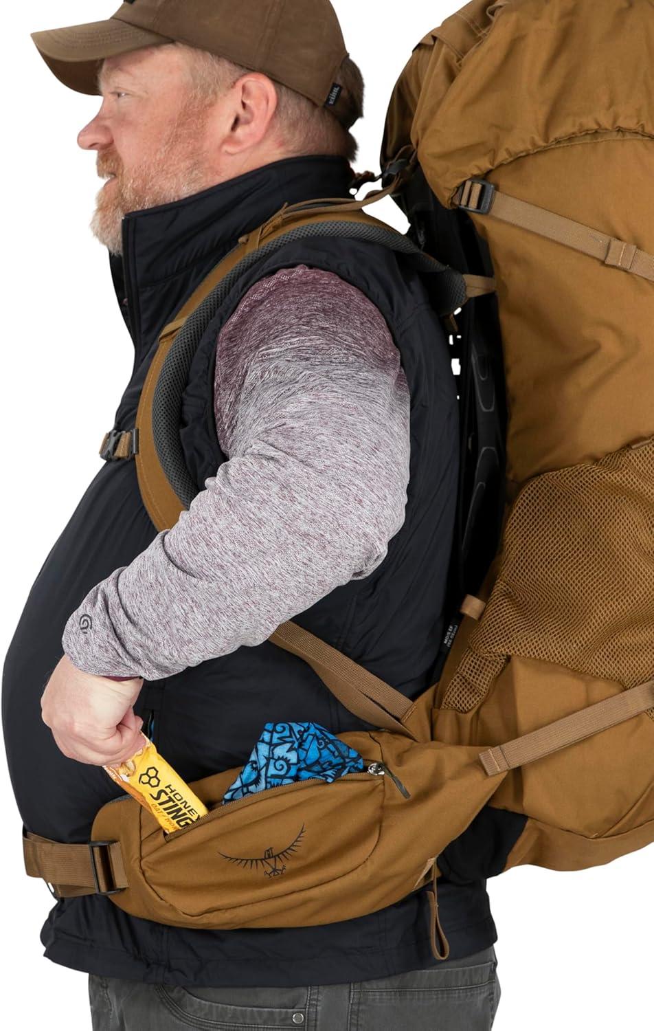 imageOsprey Rook 50L Mens Backpacking Backpack Dark CharcoalSilver LiningDark CharcoalSilver Lining