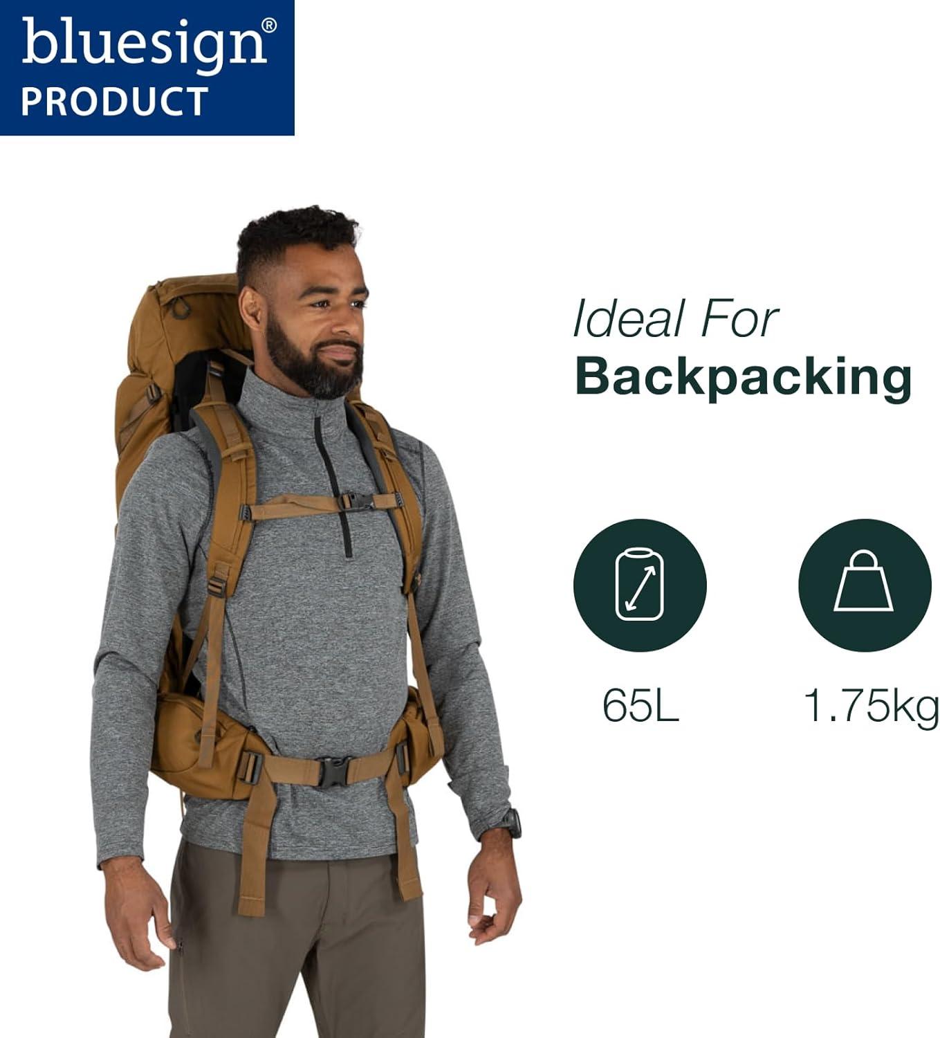 imageOsprey Rook 50L Mens Backpacking Backpack Dark CharcoalSilver LiningDark CharcoalSilver Lining