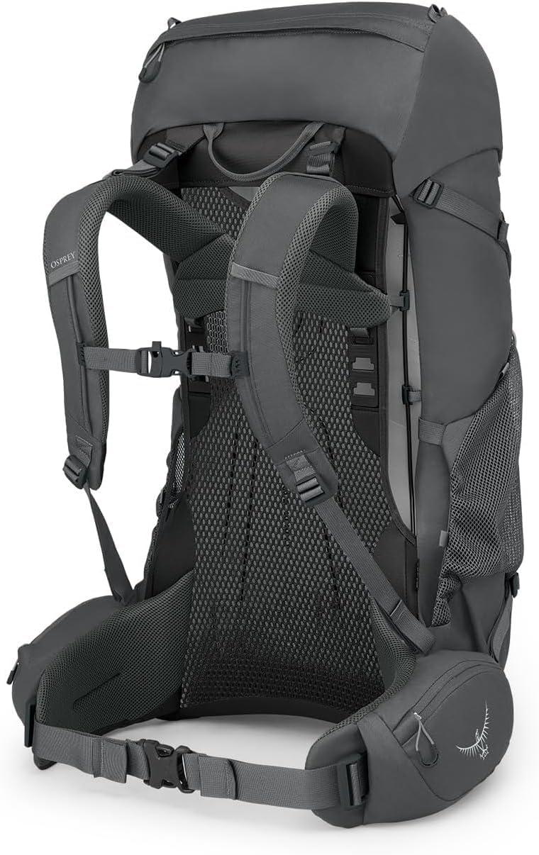 imageOsprey Rook 50L Mens Backpacking Backpack Dark CharcoalSilver LiningDark CharcoalSilver Lining