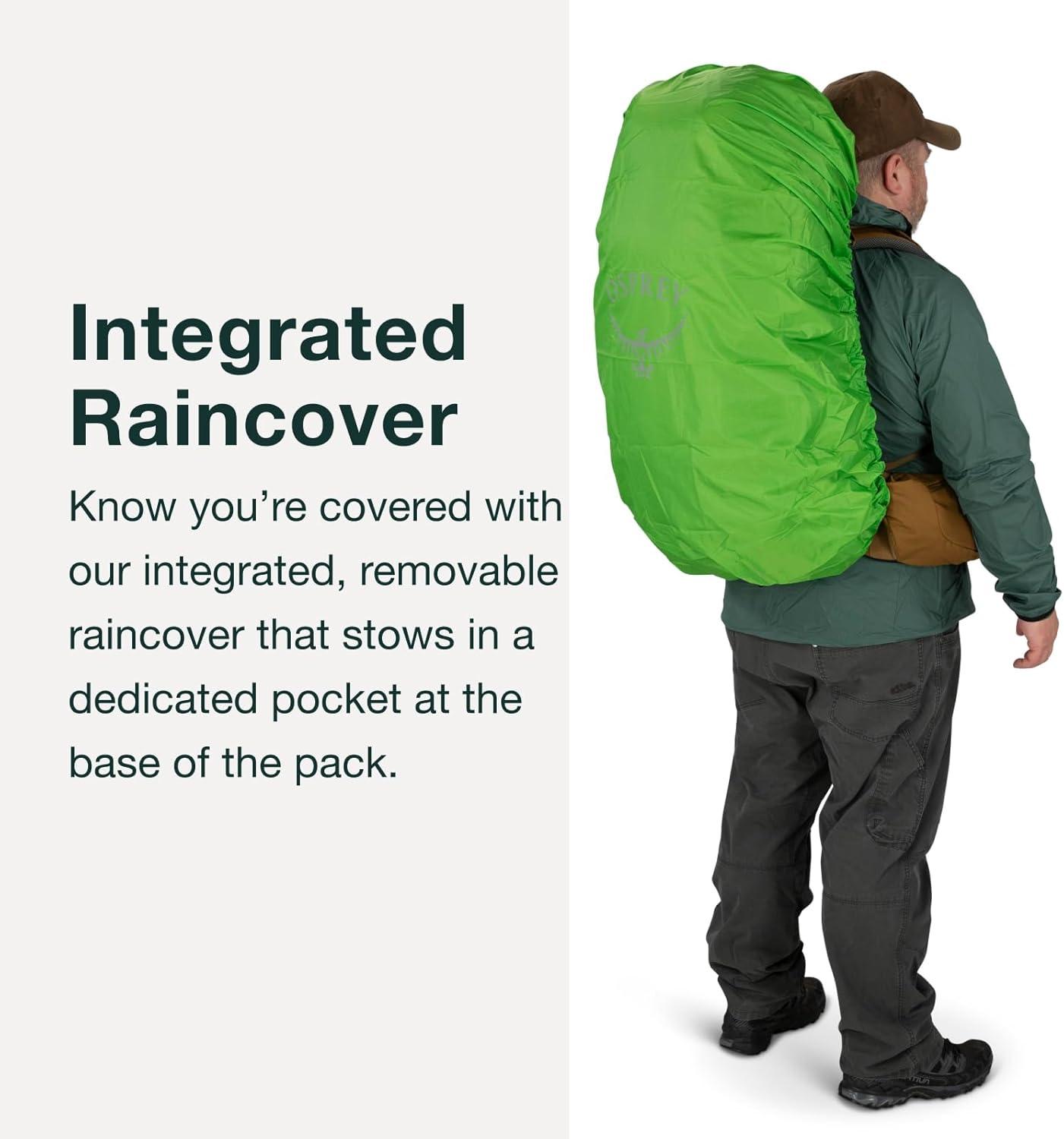 imageOsprey Rook 50L Mens Backpacking Backpack Dark CharcoalSilver LiningDark CharcoalSilver Lining