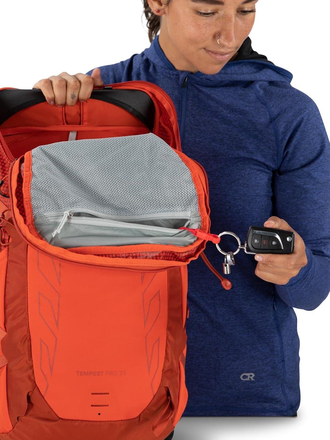 imageOsprey Tempest Pro 30L Womens Hiking Backpack with Hipbelt Mars OrangeMars Orange