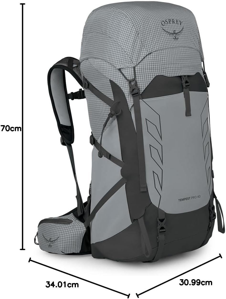 imageOsprey Tempest Pro 40L Womens Hiking Backpack with Hipbelt Mars Orange WMLSilver Lining