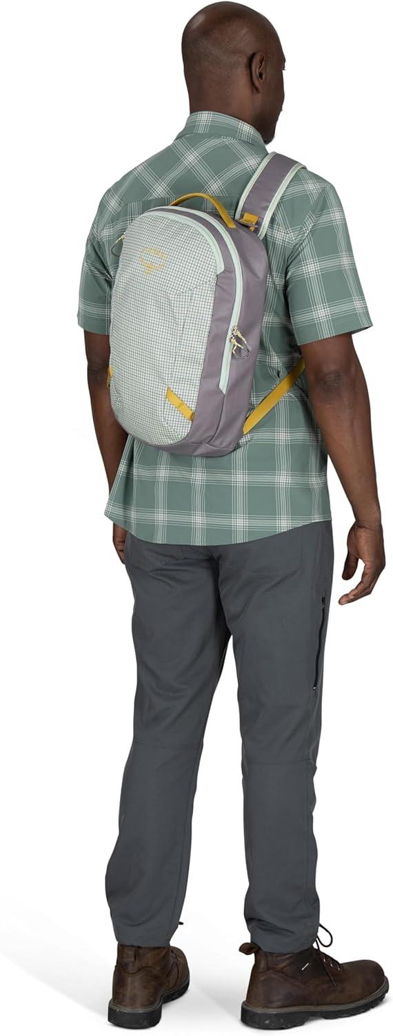 imageOsprey Transporter Crossbody Shoulder Sling Personal Item Bag Small Everyday Backpack Mystery WhiteMoody BurgundyPine Leaf Green