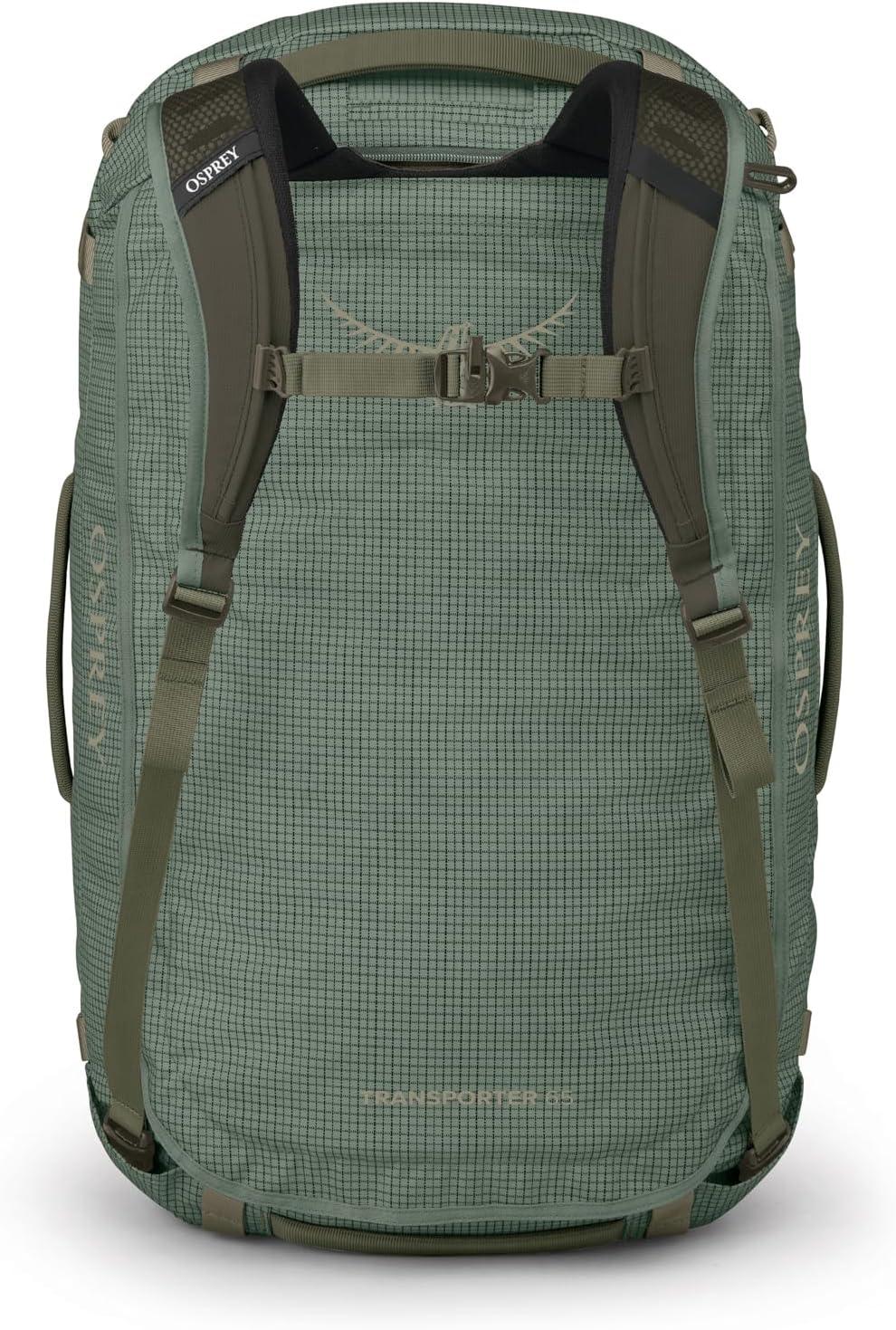 imageOsprey Transporter Lightweight Travel Duffel Bag Extra Large Water Resistant Durable Gear Bag for Men and WomenPine LeafEarl Grey