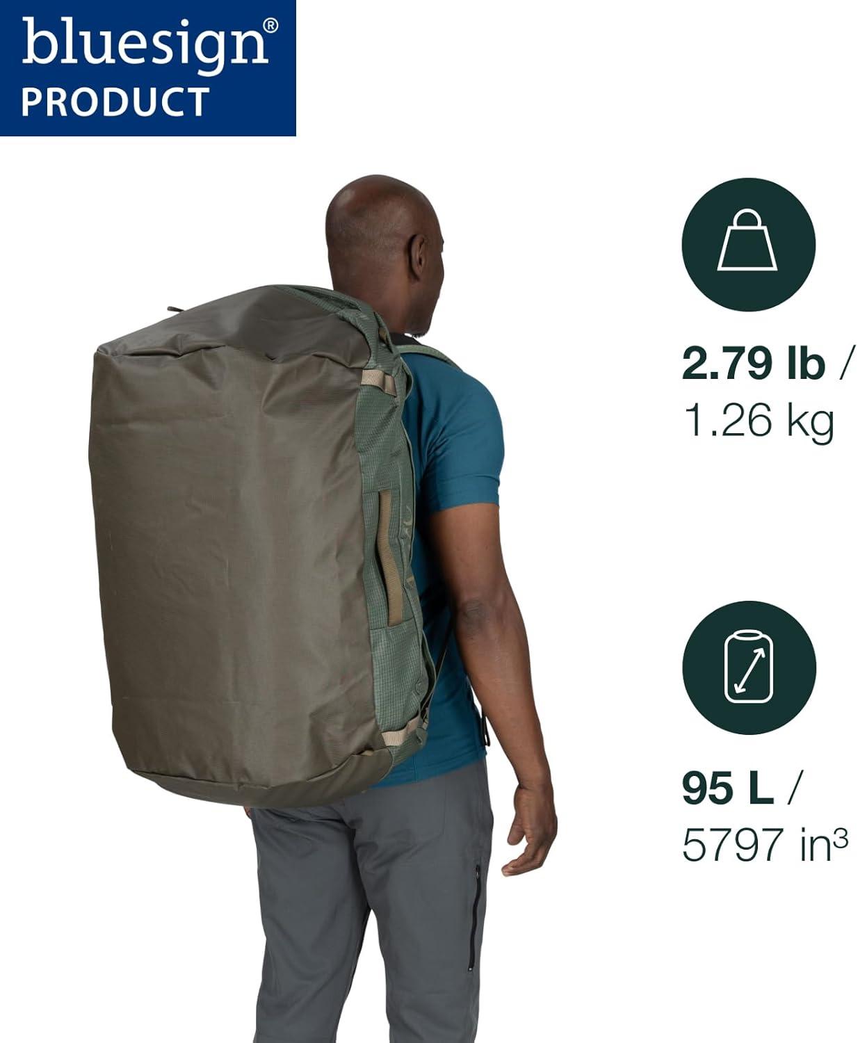 imageOsprey Transporter Lightweight Travel Duffel Bag Extra Large Water Resistant Durable Gear Bag for Men and WomenPine LeafEarl Grey