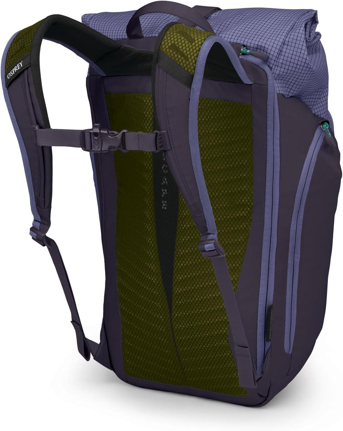 imageOsprey Transporter Roll Top Commuter Backpack Everyday Laptop Bag Water Resistant Daypack Mystery WhiteMoody BurgundyEuphoria PurplePurple Ink