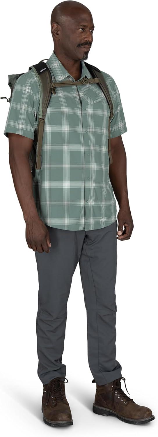 imageOsprey Transporter Roll Top Commuter Backpack Everyday Laptop Bag Water Resistant Daypack Mystery WhiteMoody BurgundyPine LeafEarl Grey