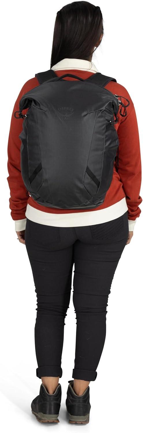 imageOsprey Transporter Zinch WaterResistant Commuter Pack Everyday Laptop Bag Travel Backpack Mystery WhiteMoody BurgundyPine LeafEarl Grey