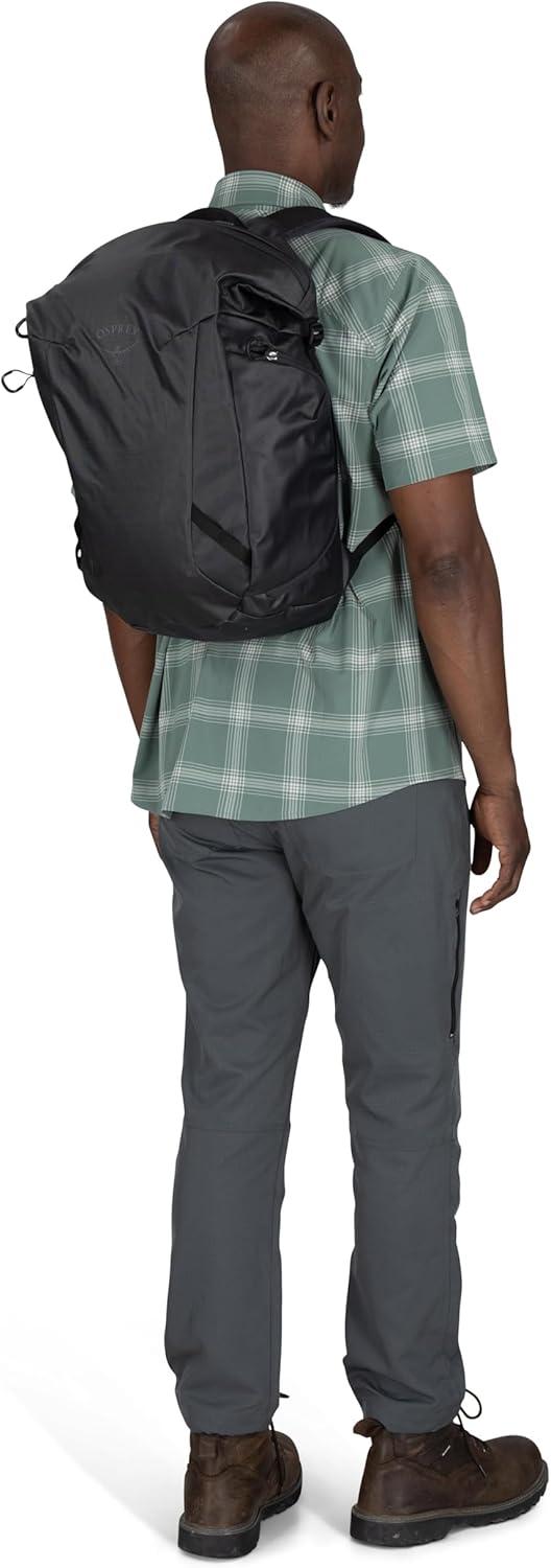 imageOsprey Transporter Zinch WaterResistant Commuter Pack Everyday Laptop Bag Travel Backpack Mystery WhiteMoody BurgundyPine LeafEarl Grey