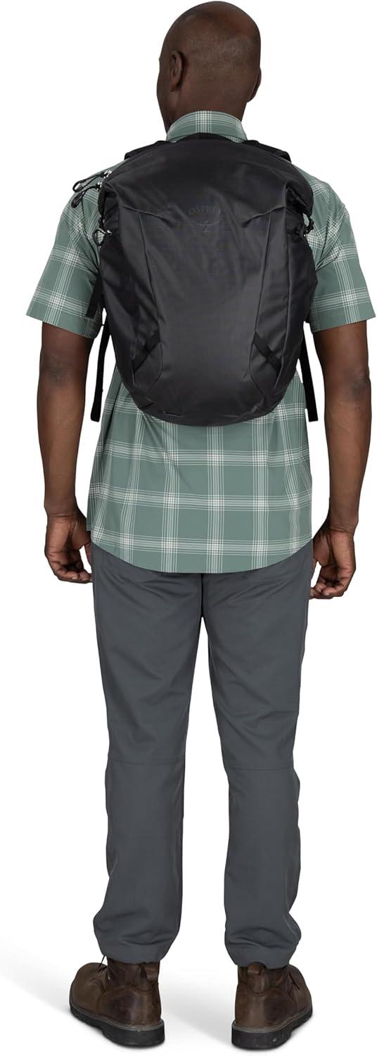 imageOsprey Transporter Zinch WaterResistant Commuter Pack Everyday Laptop Bag Travel Backpack Mystery WhiteMoody BurgundyPine LeafEarl Grey