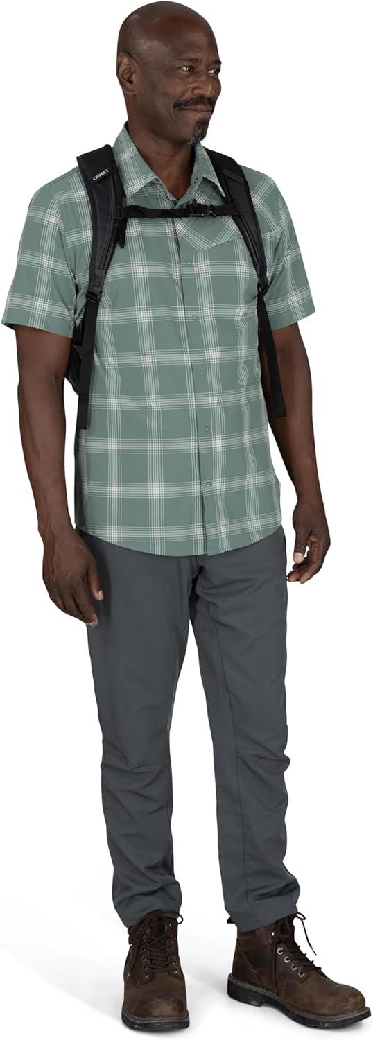 imageOsprey Transporter Zinch WaterResistant Commuter Pack Everyday Laptop Bag Travel Backpack Mystery WhiteMoody BurgundyPine LeafEarl Grey