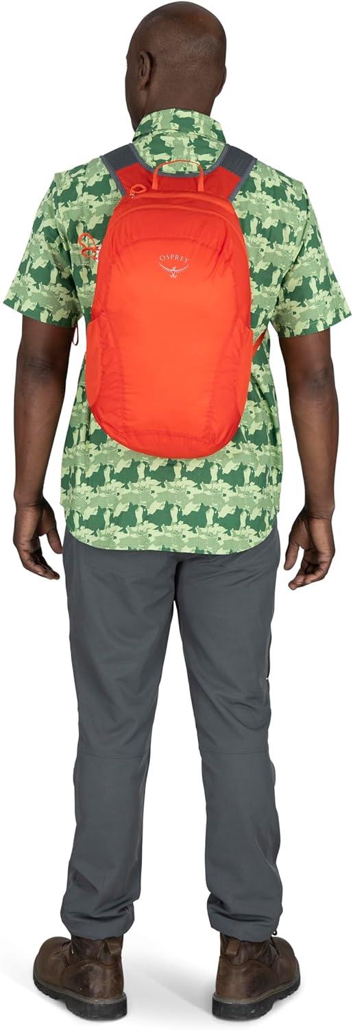 imageOsprey Ultralight Collapsible Stuff Pack Lightweight Packable Travel Backpack Extra Bag For Travel and Every Day 18 L Capacity Daypack to Expand Luggage Waterfront BlueTundra Green