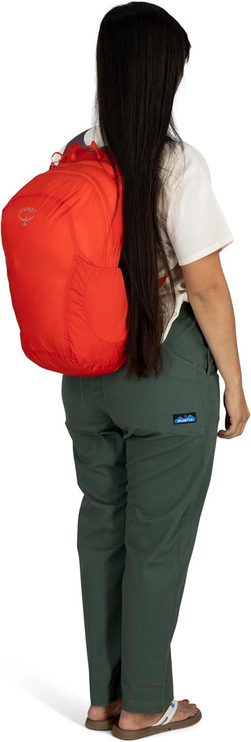 imageOsprey Ultralight Collapsible Stuff Pack Lightweight Packable Travel Backpack Extra Bag For Travel and Every Day 18 L Capacity Daypack to Expand Luggage Waterfront BlueTundra Green