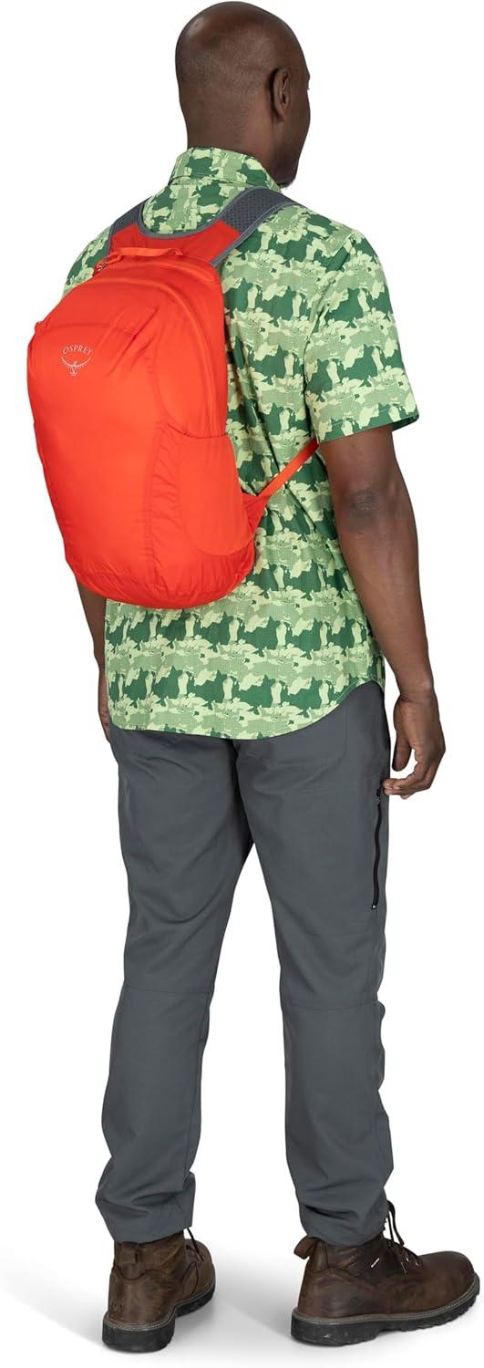 imageOsprey Ultralight Collapsible Stuff Pack Lightweight Packable Travel Backpack Extra Bag For Travel and Every Day 18 L Capacity Daypack to Expand Luggage Waterfront BlueTundra Green