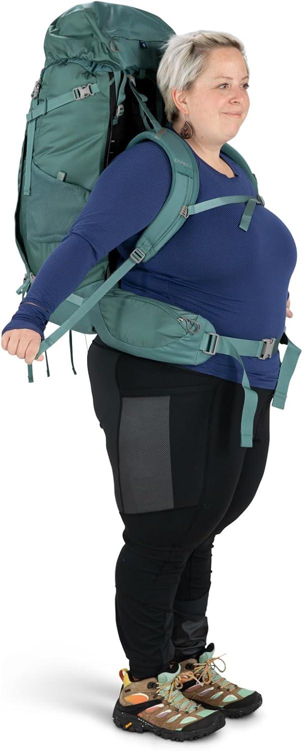 imageOsprey Viva 65L Womens Backpacking Backpack Succulent Green Extended FitSucculent Green