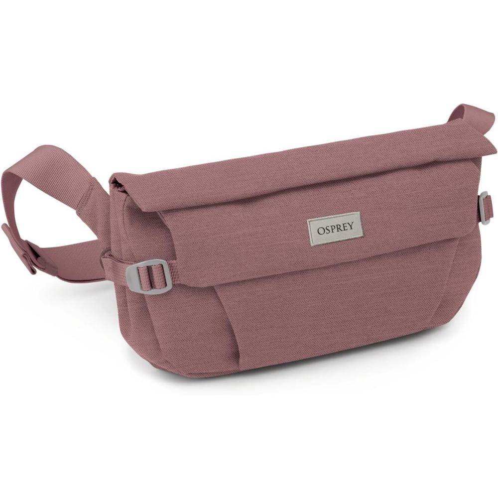 imageOsprey Arcane Hip Fanny Pack Adjustable Waist or Crossbody Pack Large Belt Bag Moss Green HeatherPurple Garnet Heather