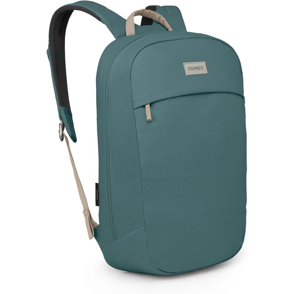 imageOsprey Arcane Large Day Commuter Backpack  Everyday Bag with Laptop Sleeve amp Bottle Pocket Moss Green HeatherCascade Blue