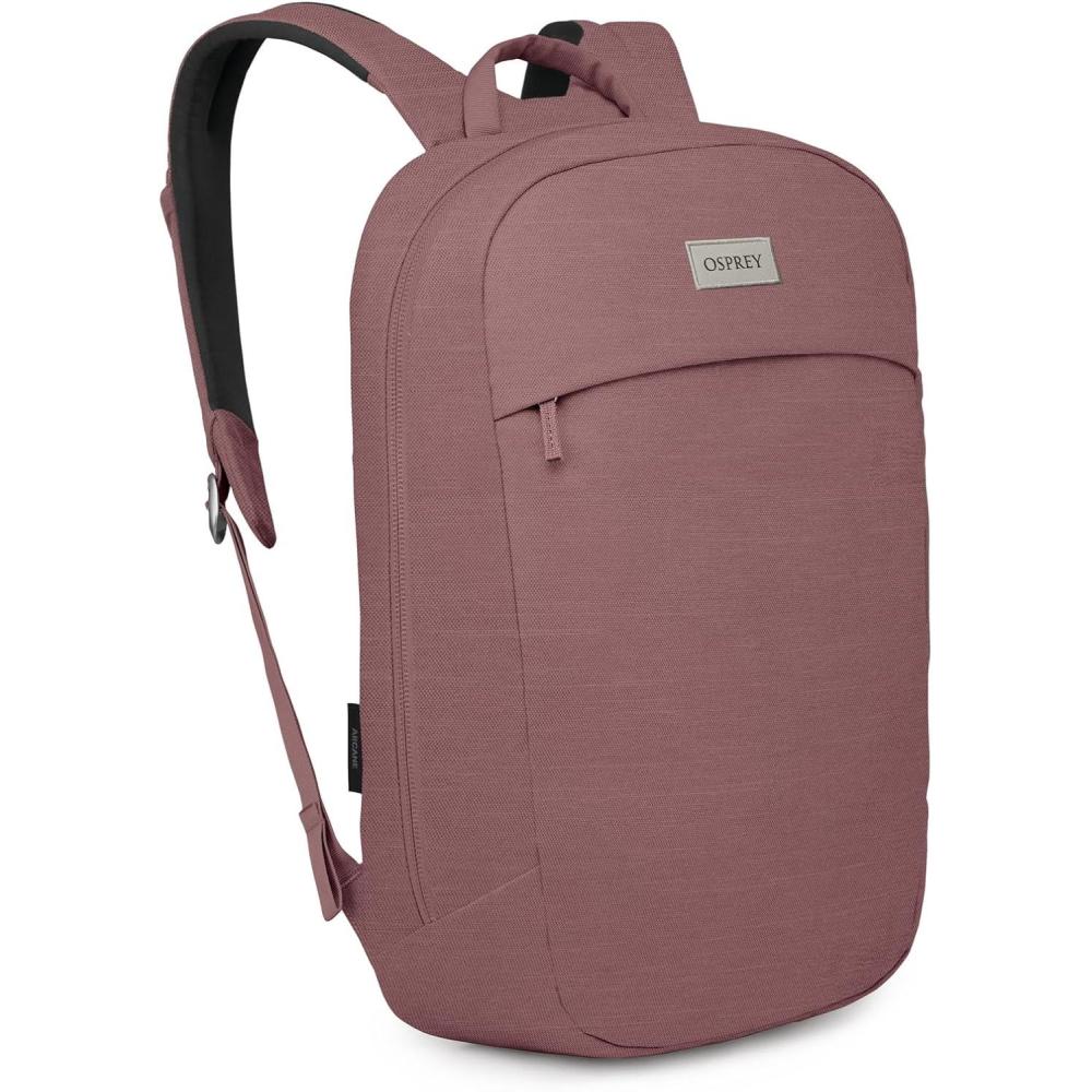 imageOsprey Arcane Large Day Commuter Backpack  Everyday Bag with Laptop Sleeve amp Bottle Pocket Moss Green HeatherPurple Garnet Heather