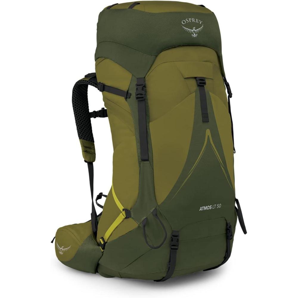 imageOsprey Atmos AG LT 50L Mens Backpacking Backpack Scenic ValleyGreen Peppercorn LXLScenic ValleyGreen Peppercorn