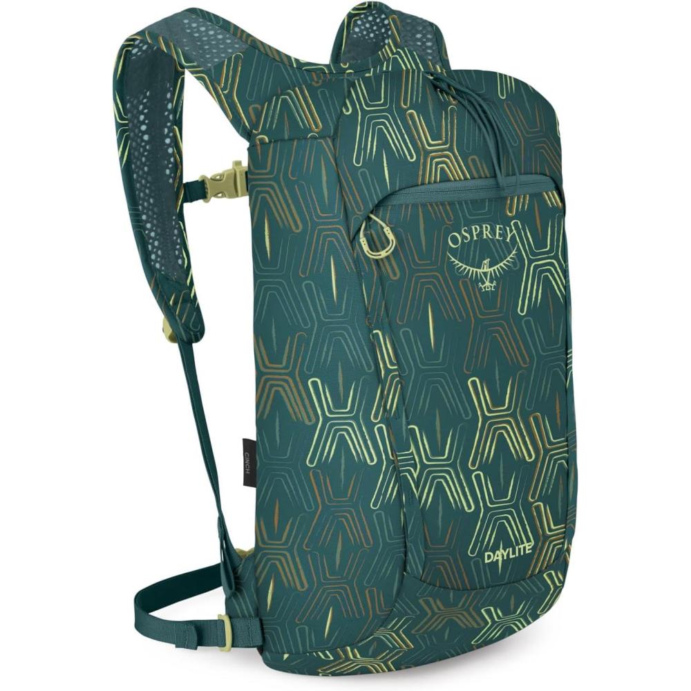 imageOsprey Daylite Cinch Backpack  Lightweight Travel Bag for Hikes Festivals and Everyday Fuzzy Window PrintTorrent BlueFuzzy Window Printtorrent Blue