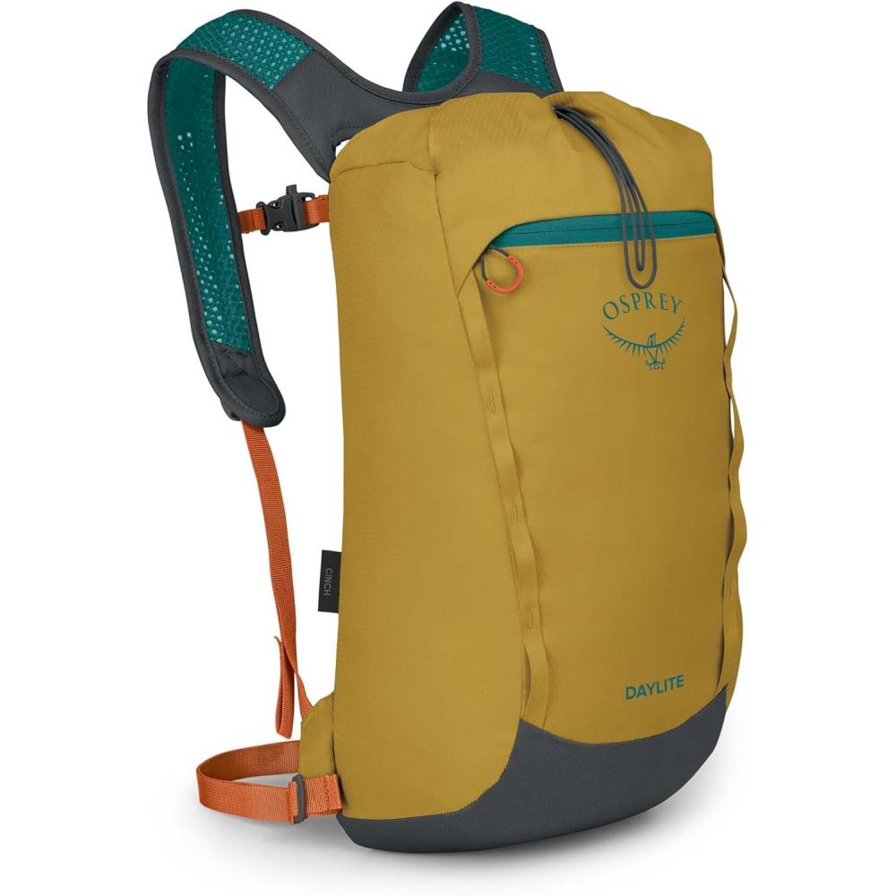 imageOsprey Daylite Cinch Backpack  Lightweight Travel Bag for Hikes Festivals and Everyday Fuzzy Window PrintTorrent BlueTumbleweed YellowTunnel Vision